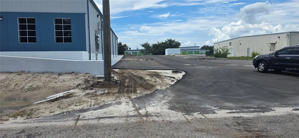 East driveway