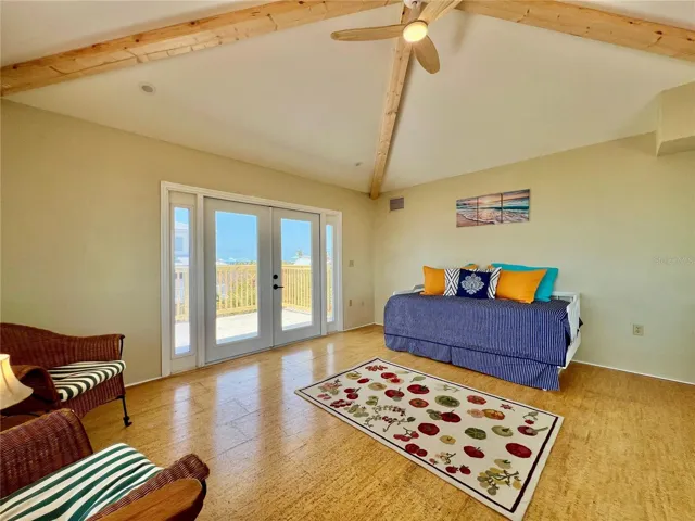 3rd bedroom upstairs with balcony