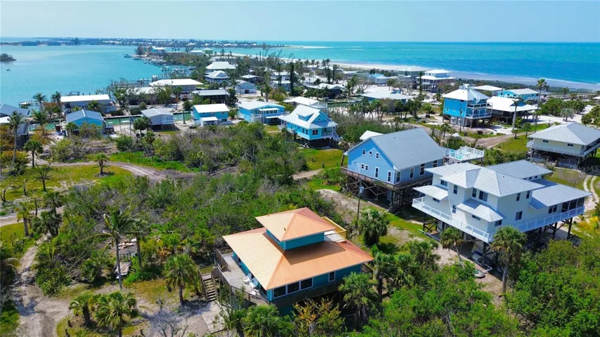 Aerial view south