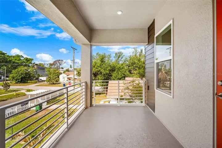 second floor balcony