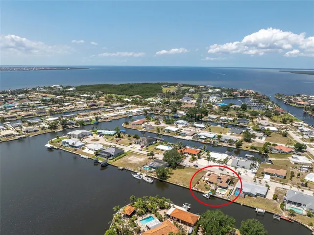 Aerial view Charlotte Harbor