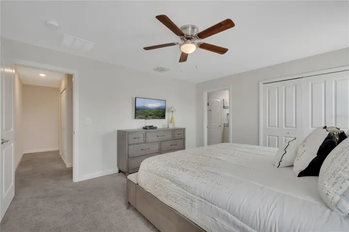 Master Bedroom showing access to Master Bathroom