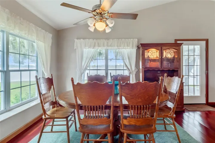 Formal Dining Area with Panoramic Water Views