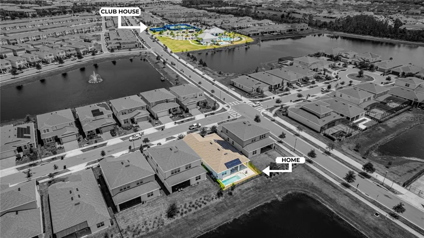 Distance from house to the community pool/gym