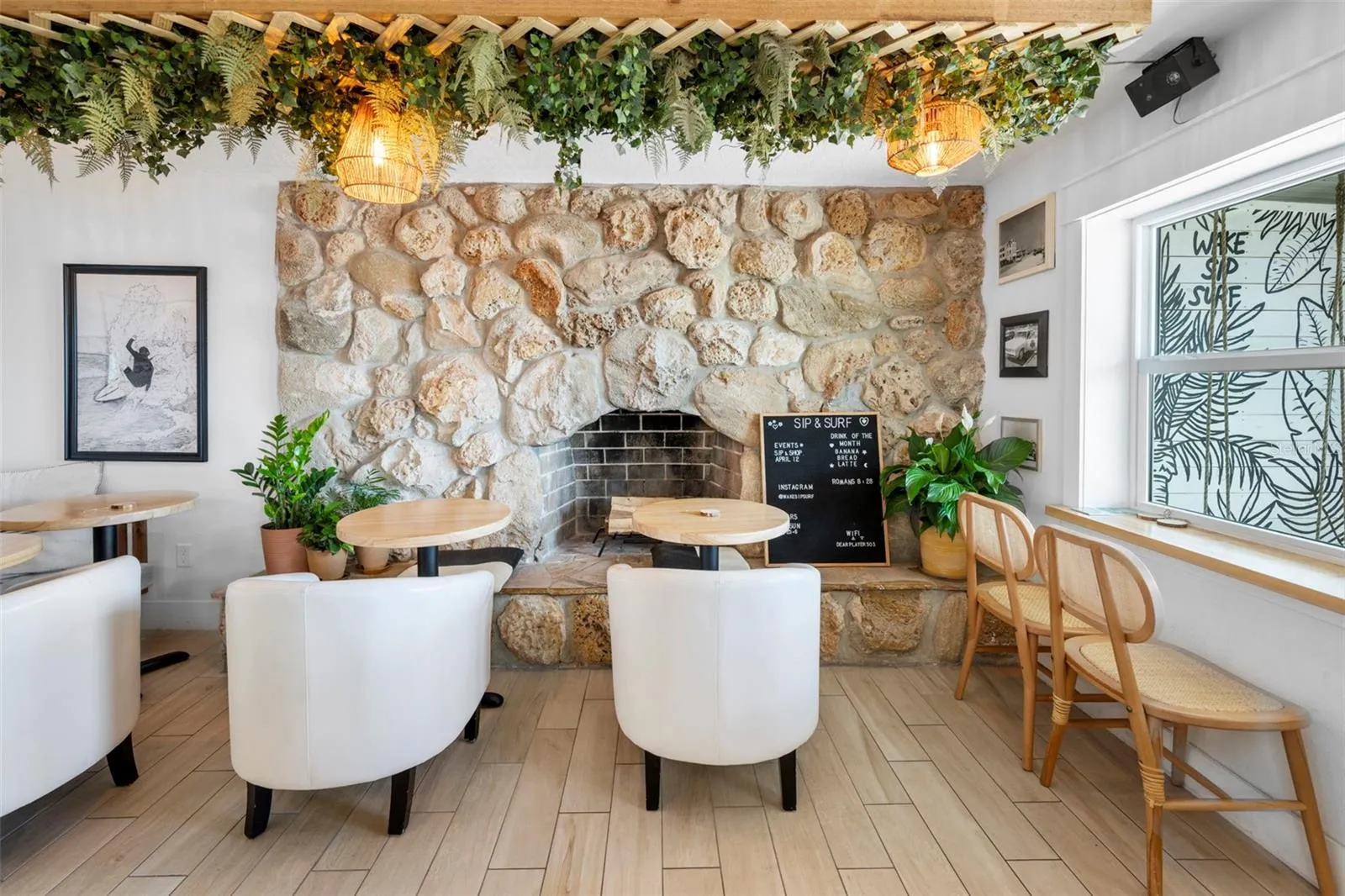 Coffee Shop Fireplace