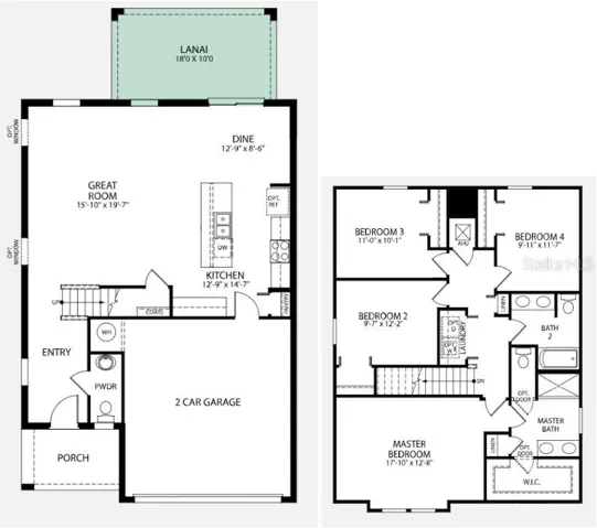 Floor Plan-Model home - actual features may vary.