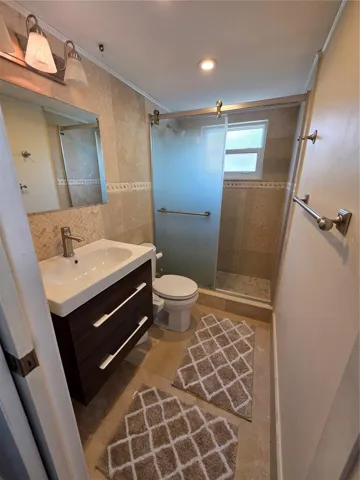 primary bathroom with shower
