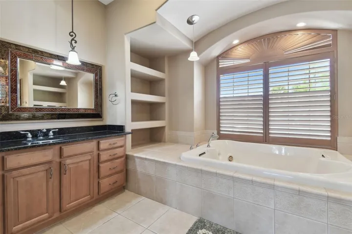 This vanity area is for the lady of the home.