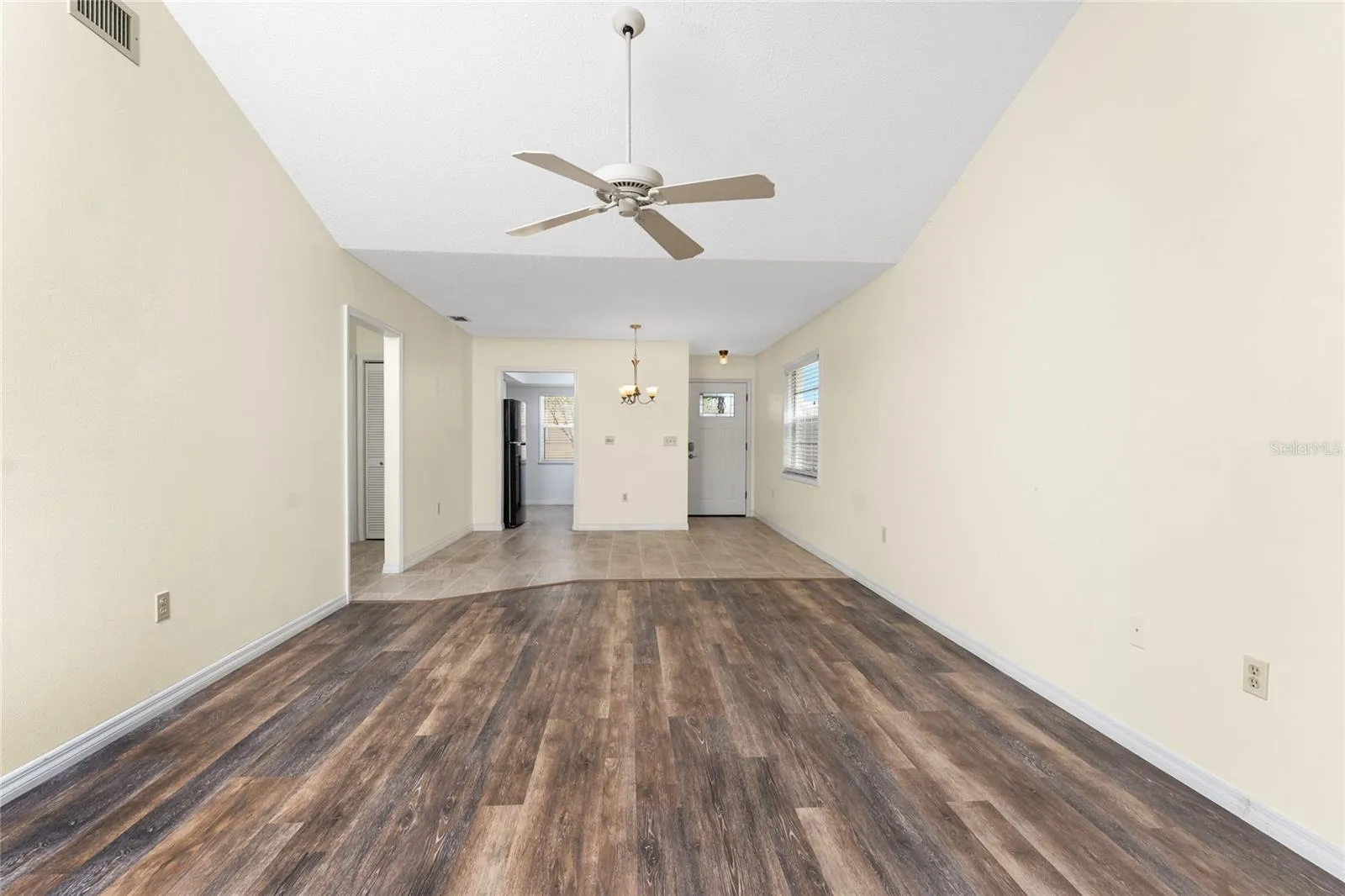 Looking back toward the main entryway
