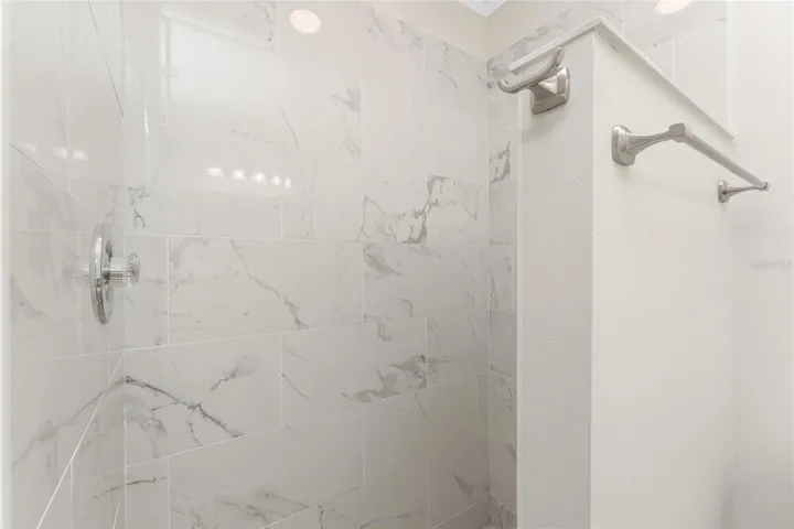 Gorgeous updated shower enclosure