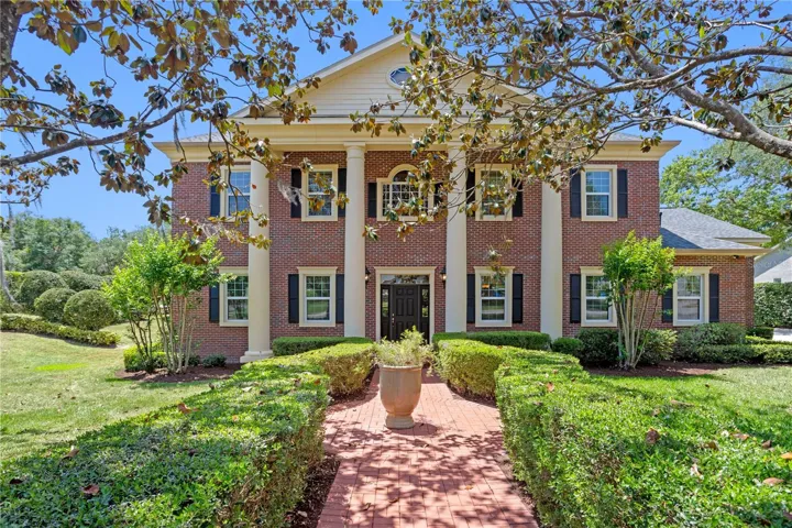 Elegant colonial entrance welcomes you home!