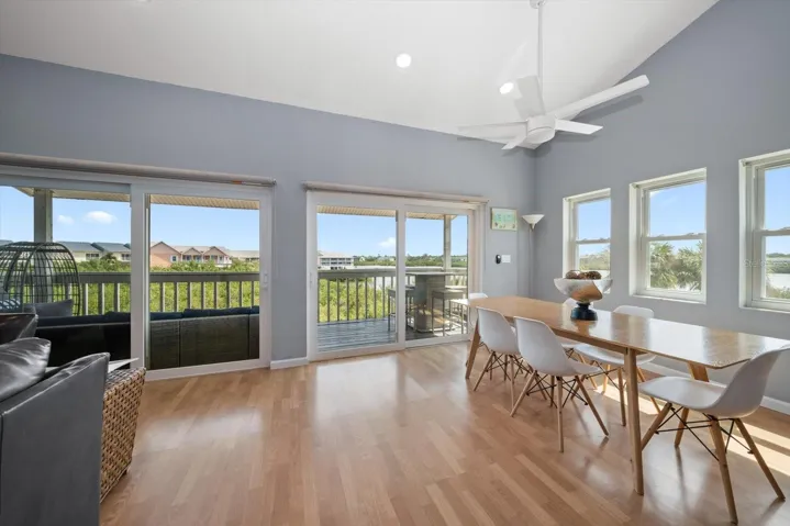 open kitchen and dining