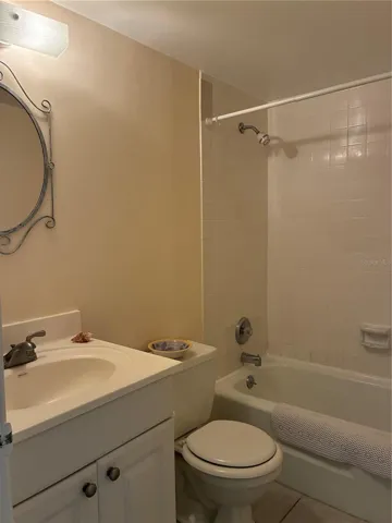 Main Bathroom with ceramic tile flooring