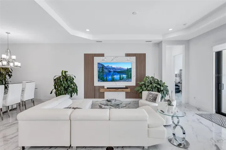 Contemporary Custom TV Wall