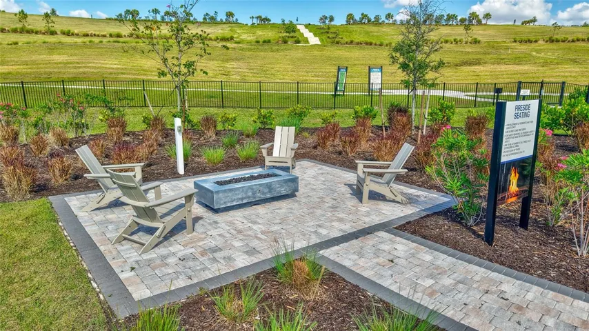 Fire feature gathering area