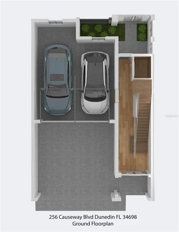 GARDEN LEVEL -PARKING AND PATIO