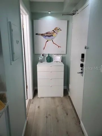 Hallway from Living Area  to Bathroom/Front Door