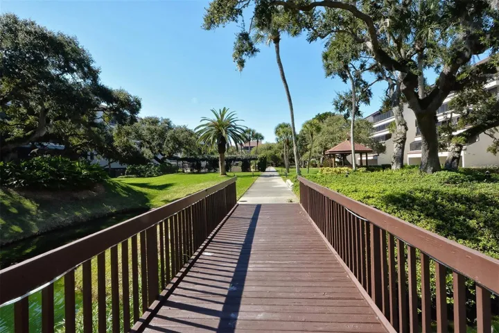 from the  bayside towards pool and gazebo