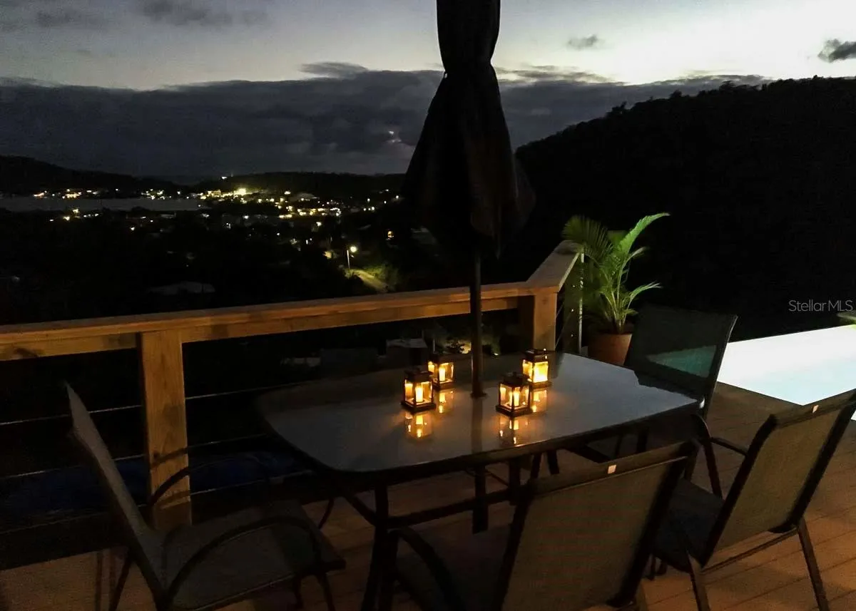 Casa Maya Pool Deck at Twilight