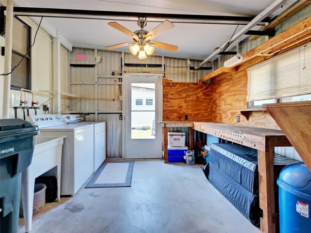LARGE LAUNDRY AREA - WITH ROOM FOR ADDITIONL STORAGE