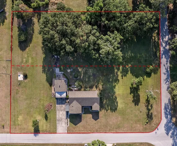 Estimated divide between the lot # 132 & 133.