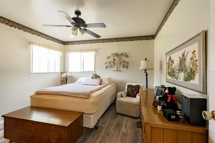 Bedroom #2, Updated Luxury Vinyl flooring added in 2024.