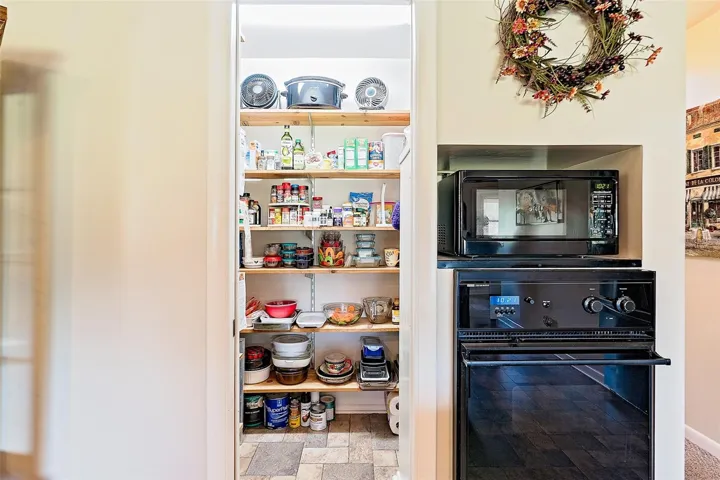 Walk in Pantry in the Kitchen for all of your Small appliances, and grocery storage.