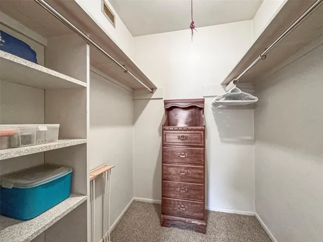 Primary bedroom has large walk in closet