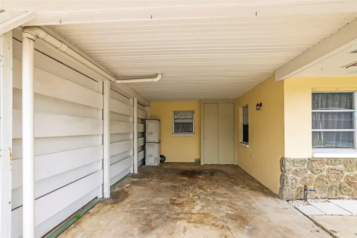 Enough room in the carport for a golf cart