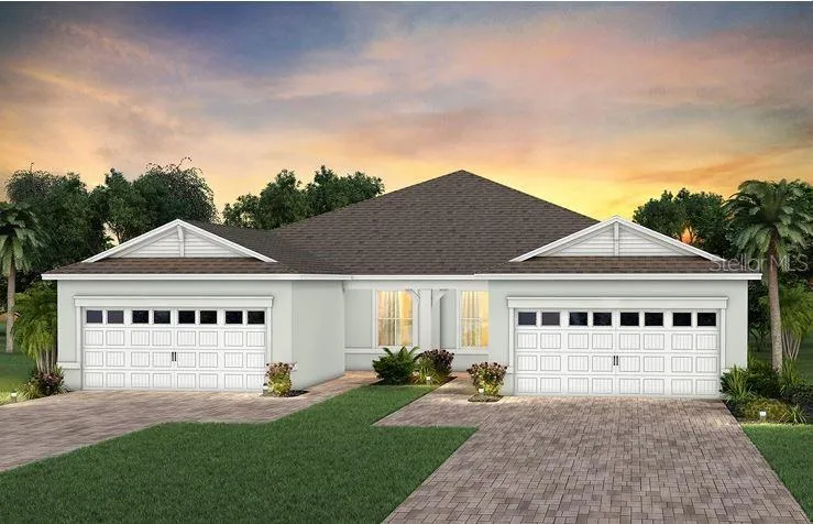 Exterior Design. Artistic rendering for this new construction home. Pictures are for illustrative purposes only. Elevations, colors and options may vary.