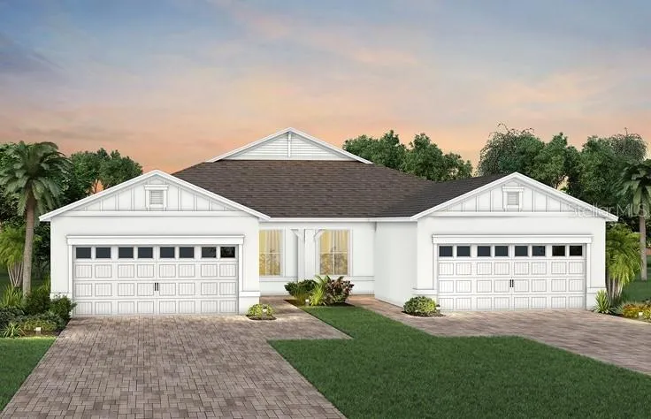 Exterior Design. Artistic rendering for this new construction home. Pictures are for illustrative purposes only. Elevations, colors and options may vary.