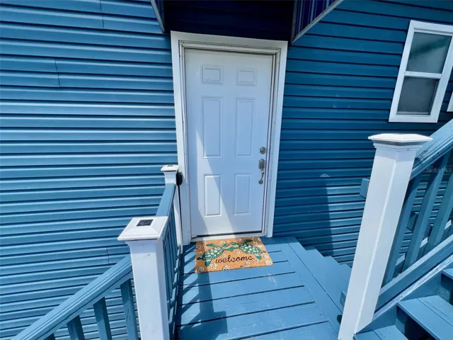 Entry to first level of home.