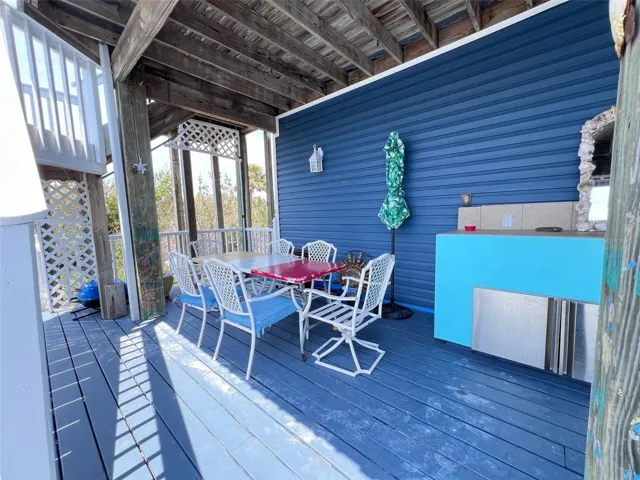 Outside dining area