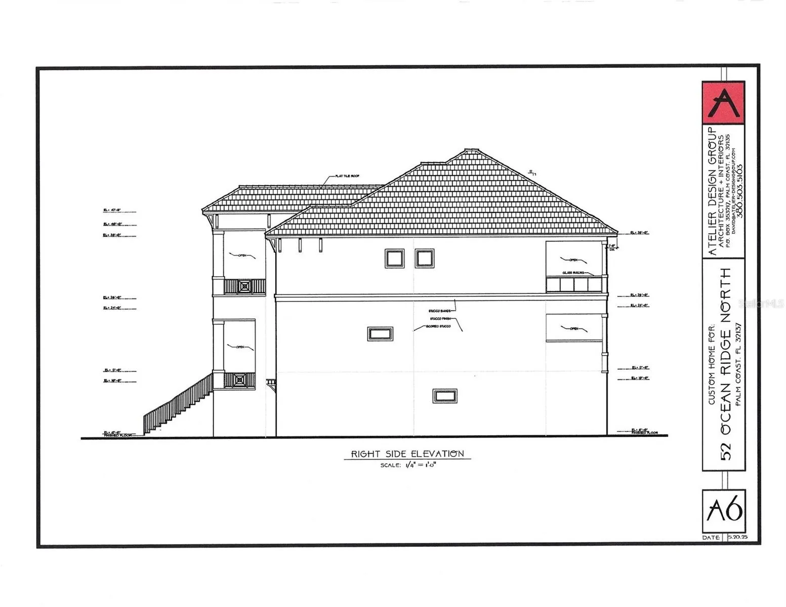 RIGHT SIDE ELEVATION