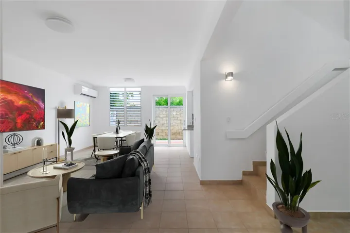 Living room Virtually staged