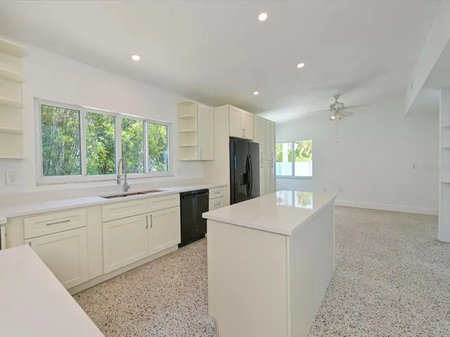 Kitchen and dining area