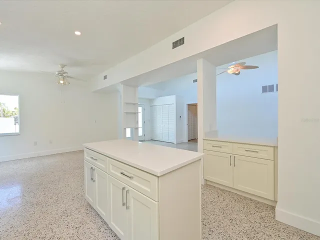 Kitchen island and coffee bar