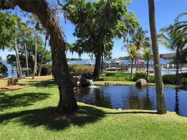 Lush landscaping