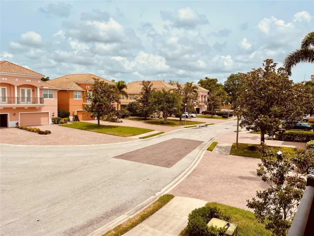 view of the neighborhood from the front balcony