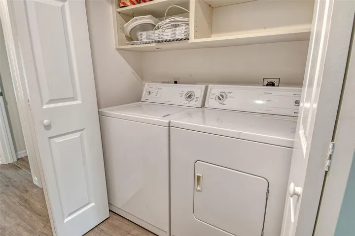 A brand-new full-size washer and dryer in-unit