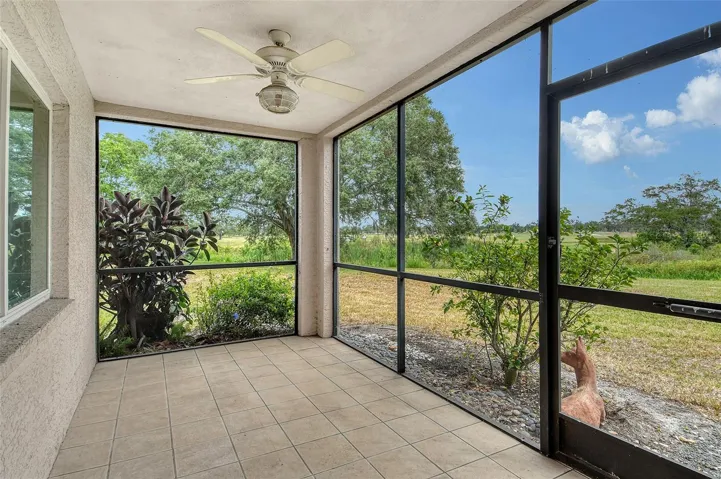 Screened-in patio—ideal for morning coffee or evening relaxation