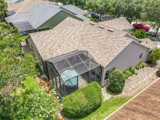 Aerial view from rear
