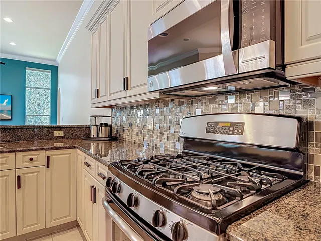 Gas Range and Microwave