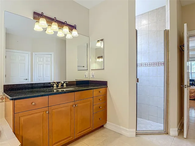Shower in Primary Suite