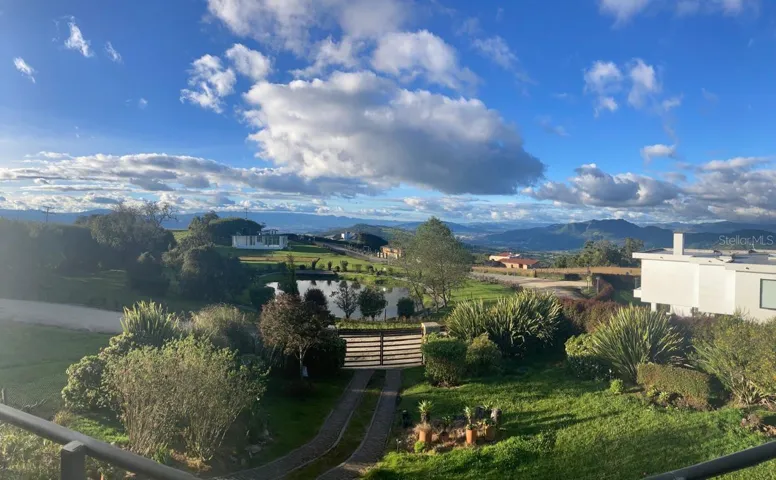 View from front of home overlooking the valley.