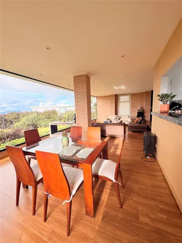 Expansive glass wall from dining room to Gathering Room!