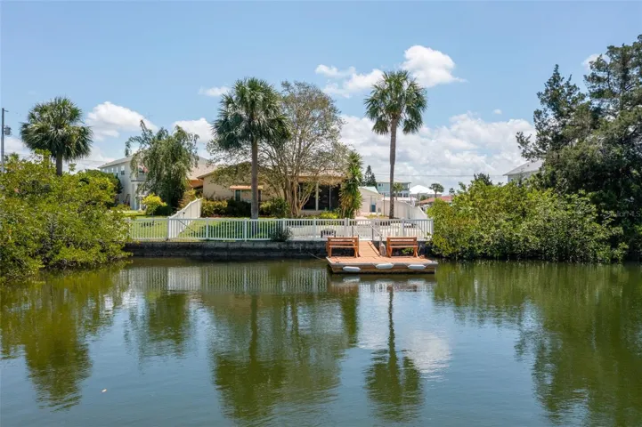 deep water canal and floating dock for boating lifestyle