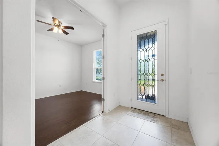 Bonus room with French doors and front entrance