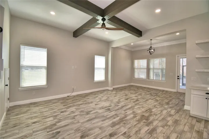 Looking into living room from kitchen