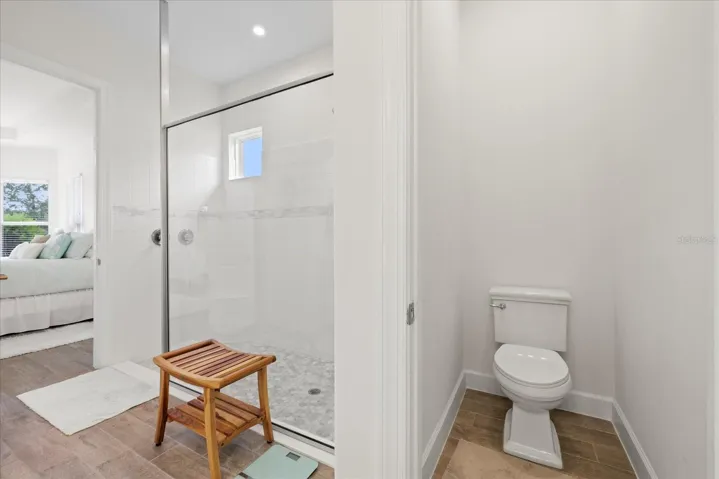 Private toilet closet in primary bathroom
